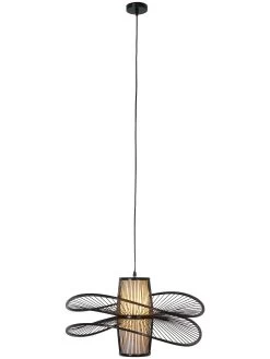 Hängeleuchte, Schwarz -Teppichwelt Verkauf AkiFiligree Haengeleuchte Schwarz 60x60x32 per2