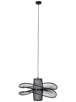 Hängeleuchte, Schwarz -Teppichwelt Verkauf AkiFiligree Haengeleuchte Schwarz 60x60x32 per3