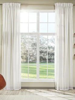 Vorhang Mit Gardinenband, Ecru