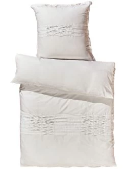 Bettwäsche, Weiss -Teppichwelt Verkauf Amari Bettwaesche Weiss 135x200 pla2