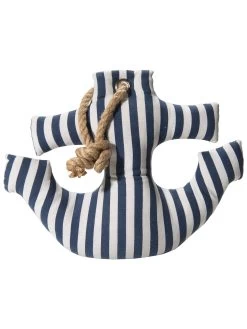 Objekt, Blau/Weiss -Teppichwelt Verkauf Anchor Tuerstopper Weiss BlauWeiss 10x33x28 per1