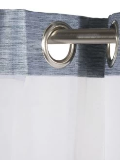 Ösenschal, Aqua -Teppichwelt Verkauf Aria Gardine Oesenschal Blau Aqua 140x245 lup1