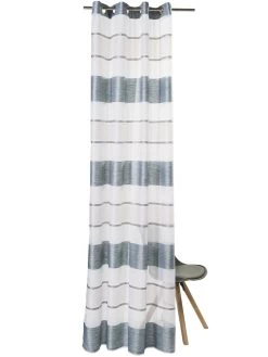 Ösenschal, Aqua -Teppichwelt Verkauf Aria Gardine Oesenschal Blau Aqua 140x245 pla2