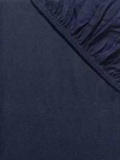 Flanell-Spannbetttuch, Dunkelblau -Teppichwelt Verkauf Arosa Spannbetttuch Dunkelblau lup