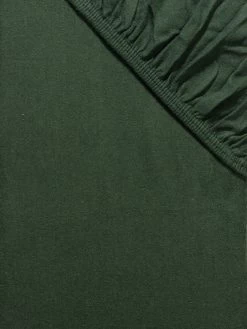 Flanell-Spannbetttuch, Tannengrün -Teppichwelt Verkauf Arosa Spannbetttuch gruen Tannengruen lup2