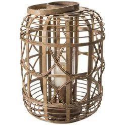 Laterne, Natural -Teppichwelt Verkauf Balaro Laterne Braun Natural 32x32x45 per