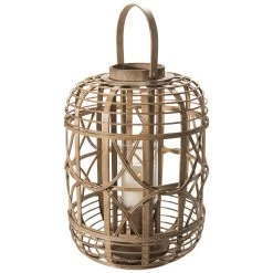 Laterne, Natural -Teppichwelt Verkauf Balaro Laterne Braun Natural 32x32x45 per3