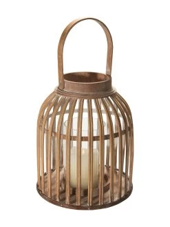 Windlicht, Natural -Teppichwelt Verkauf Barara Windlicht Braun Natural 22x22x25 per2