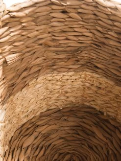 Korb, Weiss/Natur -Teppichwelt Verkauf BasketRush Korb Hellbraun WeissNatur 30x30x26 lup3