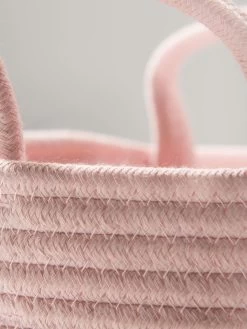 Korb, Samtrosa -Teppichwelt Verkauf BasketSweetRose Korb Rosa Samtrosa 25x25x18 lup2