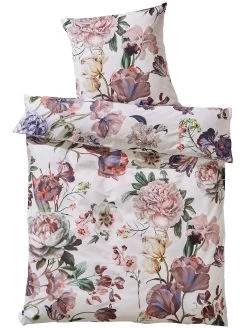 Satin-Bettwäsche, Weiss -Teppichwelt Verkauf Belrose Bettwaesche Mehrfarbig Weiss 135x200 pla