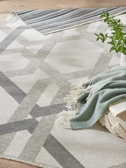 Moderner Teppich, Meeresgrün