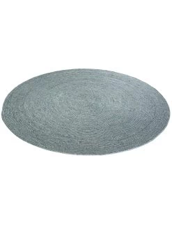 Woll-Teppich, Aqua -Teppichwelt Verkauf Bjoerna HandwebTeppich Blau Aqua 200rund fper