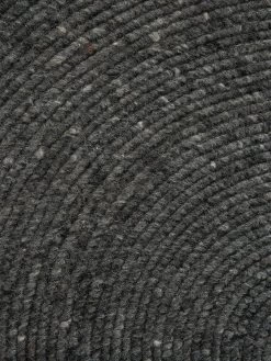 Woll-Teppich, Dark Grey 9 Woll-Teppich, Dark Grey -Teppichwelt Verkauf Bjoerna HandwebTeppich Dunkelgrau DarkGrey 200rund lup