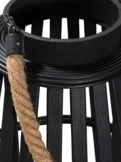 Laterne, Schwarz -Teppichwelt Verkauf BlackShine Laterne Schwarz 35x35x60 lup