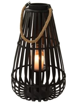 Laterne, Schwarz -Teppichwelt Verkauf BlackShine Laterne Schwarz 35x35x60 per2