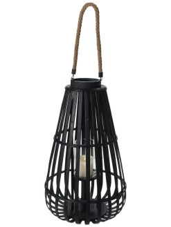 Laterne, Schwarz -Teppichwelt Verkauf BlackShine Laterne Schwarz 35x35x60 per3