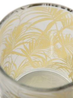 Teelichthalter, Hellbeige -Teppichwelt Verkauf Blattschliff Teelichthalter Gold Hellbeige 10x10x122C5 lup1