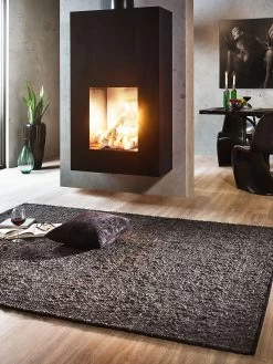 Woll-Teppich, Black