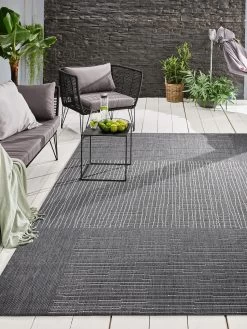 Outdoor-Teppich, Dunkelgrau
