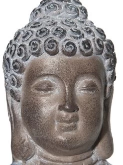 Figur, Grau -Teppichwelt Verkauf BuddhaSmile Figur Braun Grau 17x24x34 lup