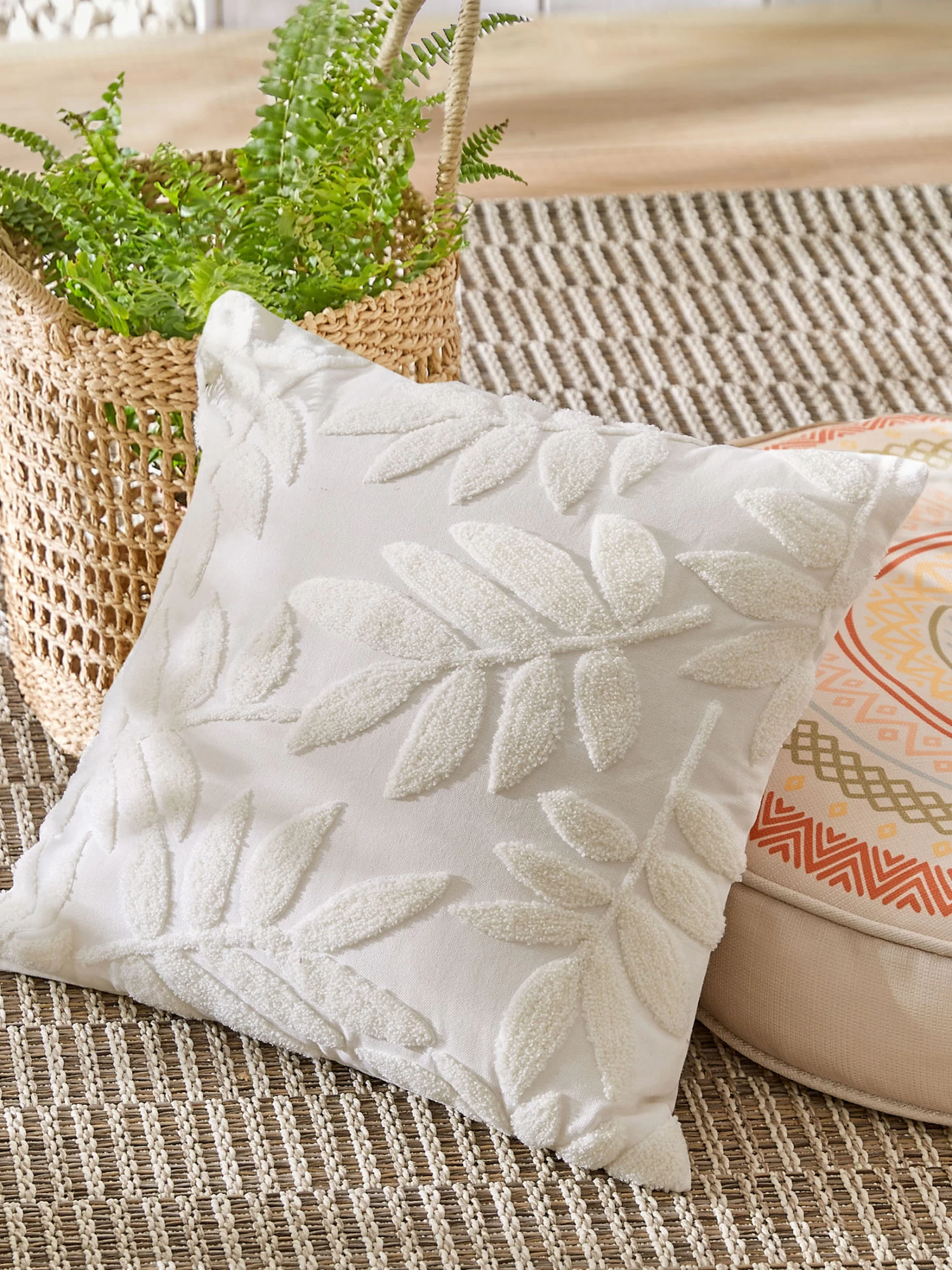 Kissen, Weiss 3 Kissen, Weiss