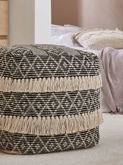 Pouf, Nature -Teppichwelt Verkauf Calanda Pouf Beige Nature 40x40 mil