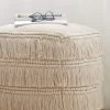Pouf, Offwhite -Teppichwelt Verkauf Calanda Pouf Creme Offwhite 40x40 mil2