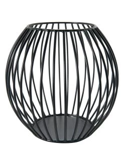 Teelichthalter, Black -Teppichwelt Verkauf CandleBall Teelichthalter Schwarz Black 18x18x172C1 per1