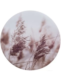 Leinwand Druck, Hellbraun -Teppichwelt Verkauf Canvas3er Bild Pampas rosa Multicolor 40rund pla