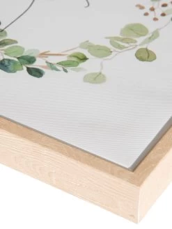 Leinwand-Druck-gerahmt, Weiss/Grün -Teppichwelt Verkauf ChooseJoy Druckgerahmt Gruen WeissGruen 32x32 lup2