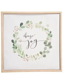 Leinwand-Druck-gerahmt, Weiss/Grün -Teppichwelt Verkauf ChooseJoy Druckgerahmt Gruen WeissGruen 32x32 pla