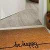 Fußmatte, Be Happy 1 Fußmatte, Be Happy -Teppichwelt Verkauf Cochin Fussmatte Braun BeHappy 45x75 mil