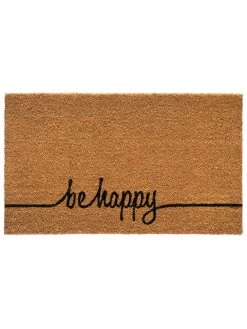 Fußmatte, Be Happy -Teppichwelt Verkauf Cochin Fussmatte Braun BeHappy 45x75 pla