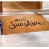 Fußmatte, Hello Sunshine -Teppichwelt Verkauf Cochin Fussmatte Braun HelloSunshine 45x75 mil