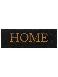 Fußmatte, Black -Teppichwelt Verkauf CocoHome Fussmatte Schwarz Black 25x75 pla