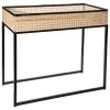 Tisch, Schwarz/Beige -Teppichwelt Verkauf CoffeeTable Tisch Schwarz SchwarzBeige 30x60x50 per1