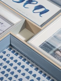 Bilderrahmen, Grau/Blau -Teppichwelt Verkauf CollageSea Bilderrahmen Blau GrauBlau 10x15 lup2