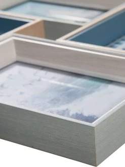 Bilderrahmen, Grau/Blau -Teppichwelt Verkauf CollageSea Bilderrahmen Blau GrauBlau 10x15 lup3