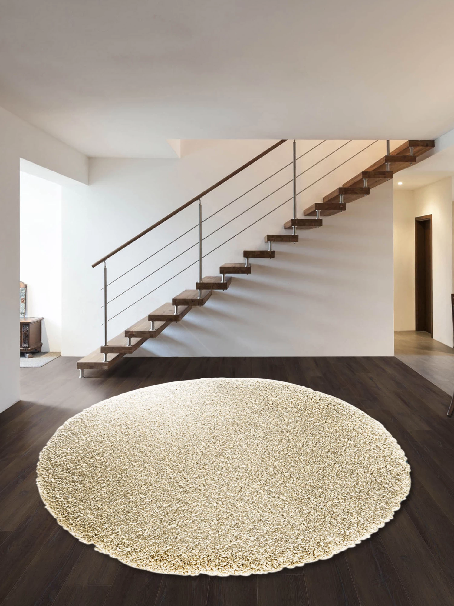 Hochflor-Teppich, Creme 3 Hochflor-Teppich, Creme