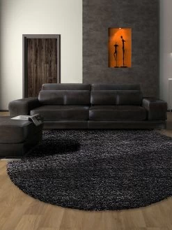 Hochflor-Teppich, Anthrazit