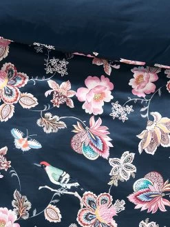 Renforcé-Bettwäsche, Navy -Teppichwelt Verkauf Dalina Bettwaesche Blau Navy 135x200 lup