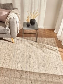 Woll-Teppich, Dunkelbeige