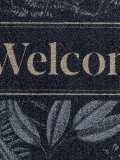 Sauberlaufmatte, Forets Leaves Grey -Teppichwelt Verkauf Door Fussmatte Grau ForetsLeavesGrey 50x80 lup