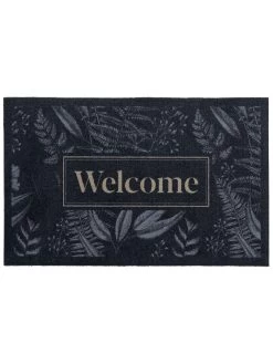 Sauberlaufmatte, Forets Leaves Grey -Teppichwelt Verkauf Door Fussmatte Grau ForetsLeavesGrey 50x80 pla