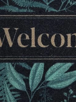 Sauberlaufmatte, Forets Leaves Green -Teppichwelt Verkauf Door Fussmatte Gruen ForetsLeavesGreen 50x80 lup