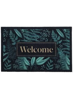 Sauberlaufmatte, Forets Leaves Green -Teppichwelt Verkauf Door Fussmatte Gruen ForetsLeavesGreen 50x80 pla