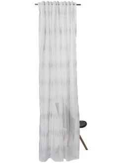 Vorhang Mit Gardinenband, Grau -Teppichwelt Verkauf Ella Gardine verdeckteSchlaufe grau 140x245 pla2