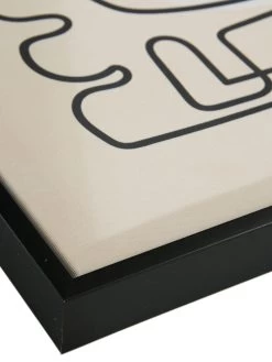 Leinwandbild, Schwarz/Weiss -Teppichwelt Verkauf Endless Druckgerahmt Weiss SchwarzWeiss 50x70 lup2