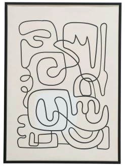 Leinwandbild, Schwarz/Weiss -Teppichwelt Verkauf Endless Druckgerahmt Weiss SchwarzWeiss 50x70 pla